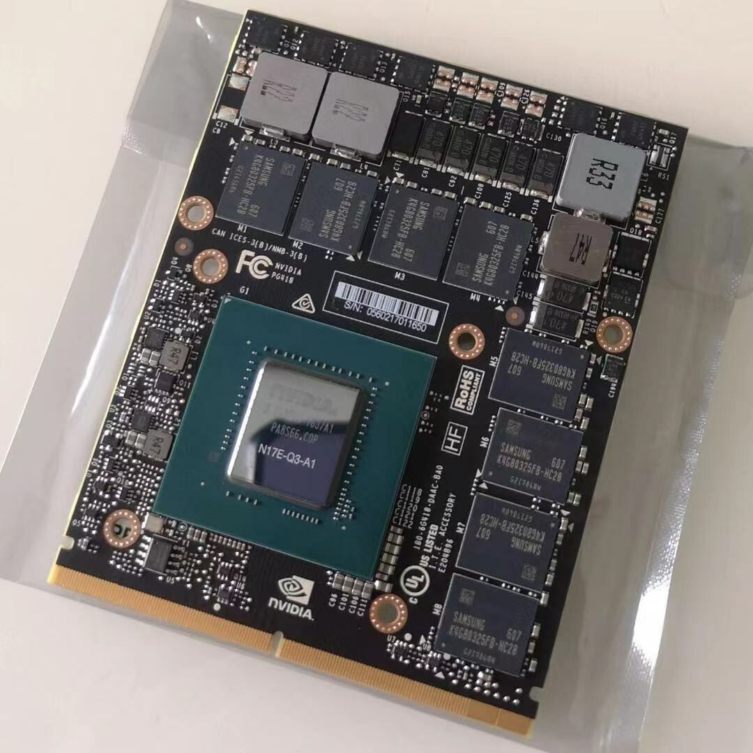 N17E-Q3 Graphic Card For NVIDIA Quadro P4000M MXM DELL M7710 M7720 Zbook17 G3 G4