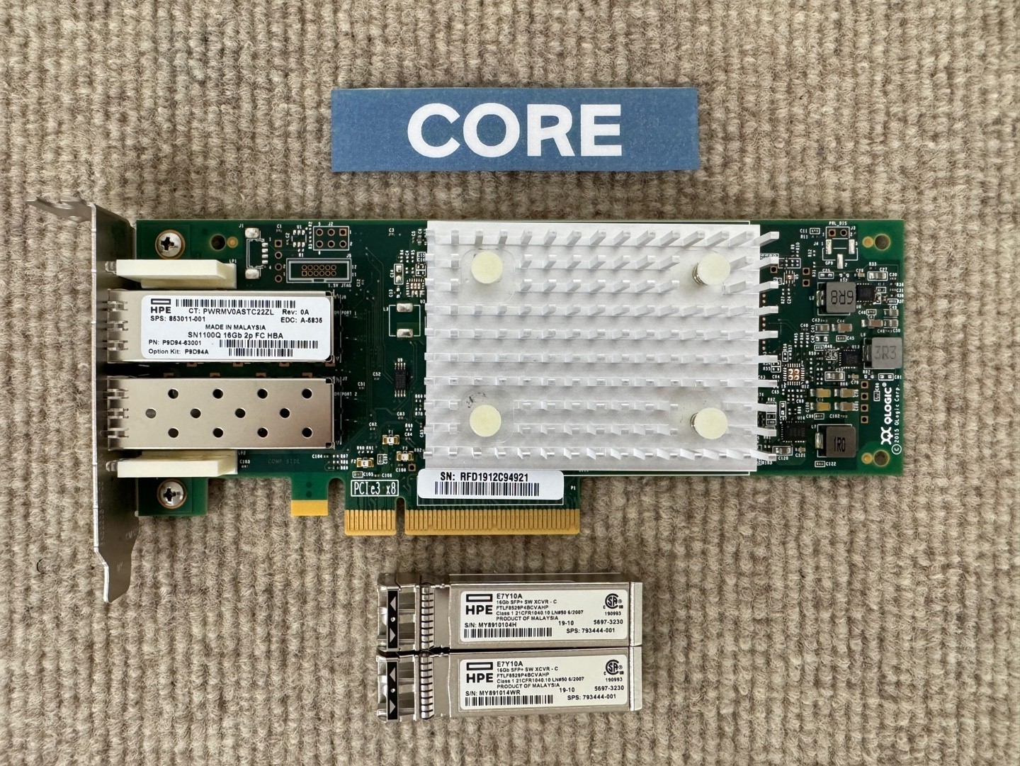 HPE P9D94A-63001 SN1100Q 16Gb Dual Port PCI-e FC HBA QLogic QLE2692 853011-001