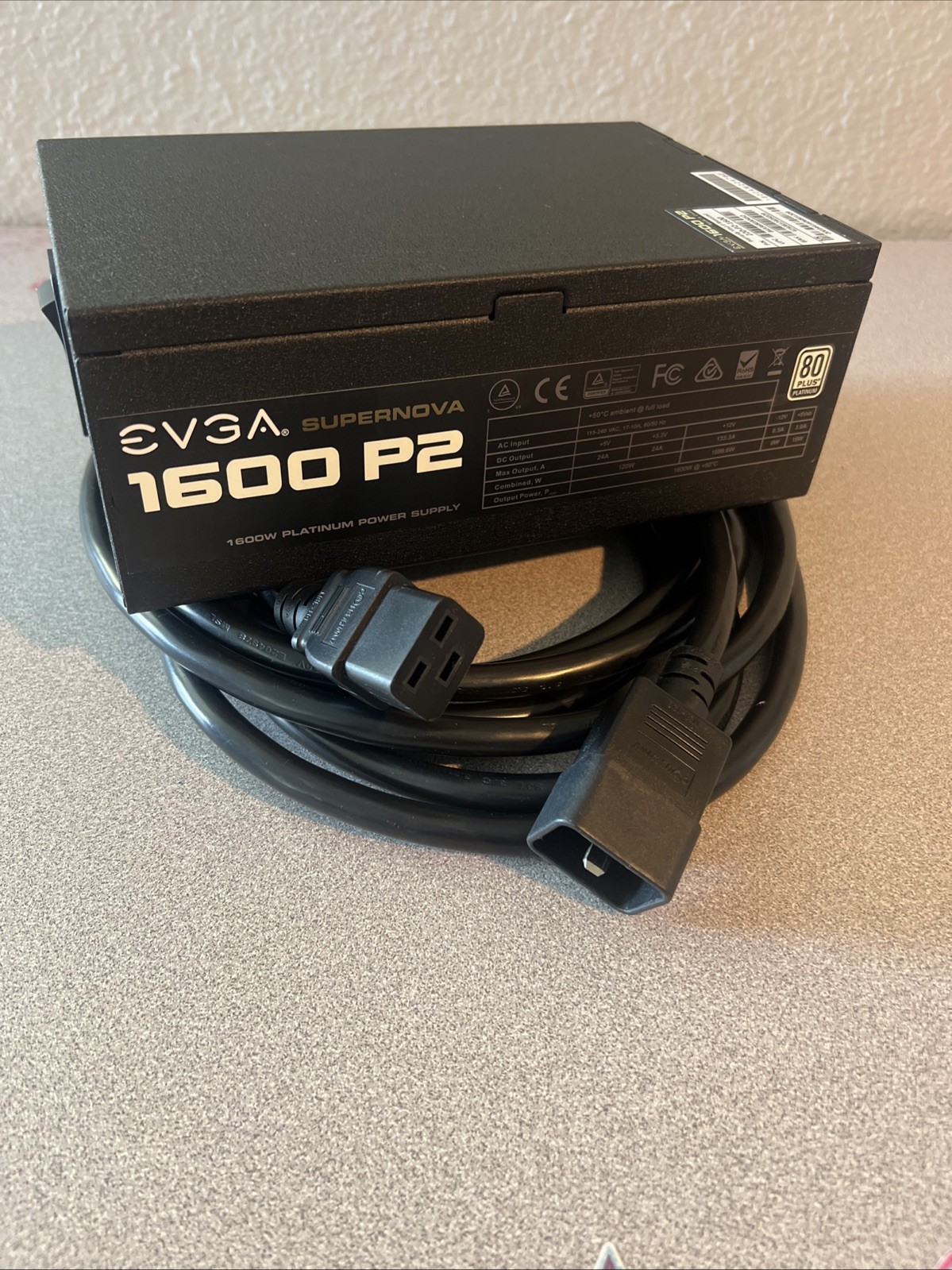EVGA Supernova 1600 P2 1600w PSU (NO WARRANTY) READ DESCRIPTION