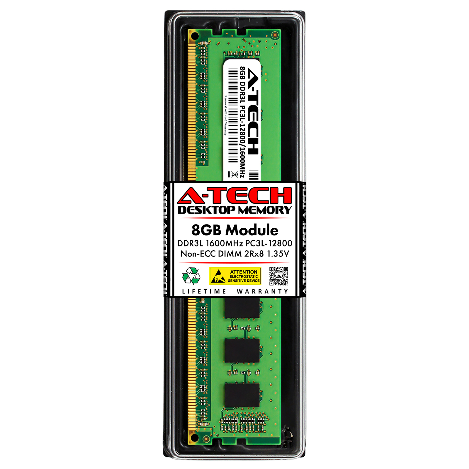 8GB DDR3 PC3-12800 DIMM (Hynix HMT41GU6DFR8A-PB Equivalent) Desktop Memory RAM