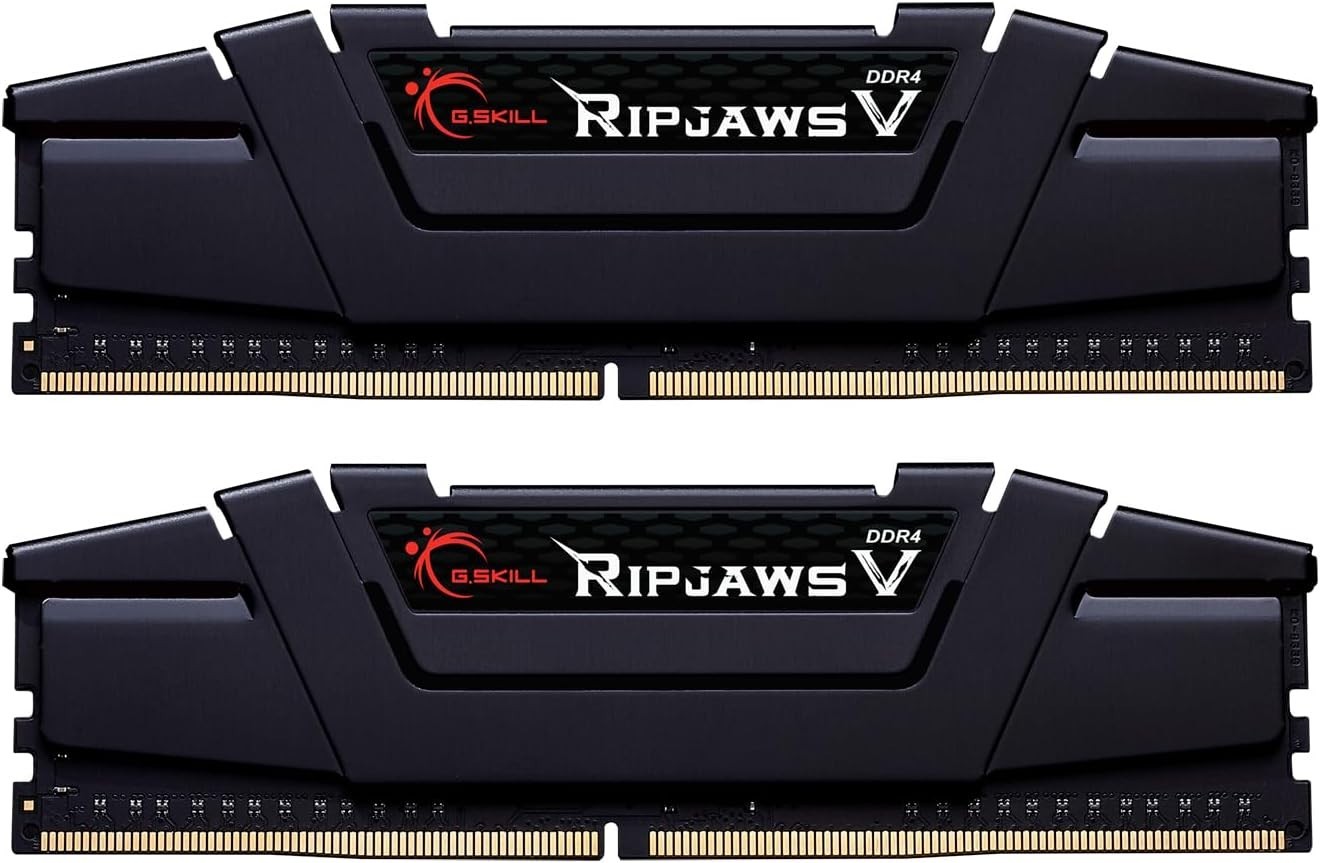 RipjawsV Black 16GB RAM Kit (2x8GB) 3600MT/s with XMP – Ideal for Gaming