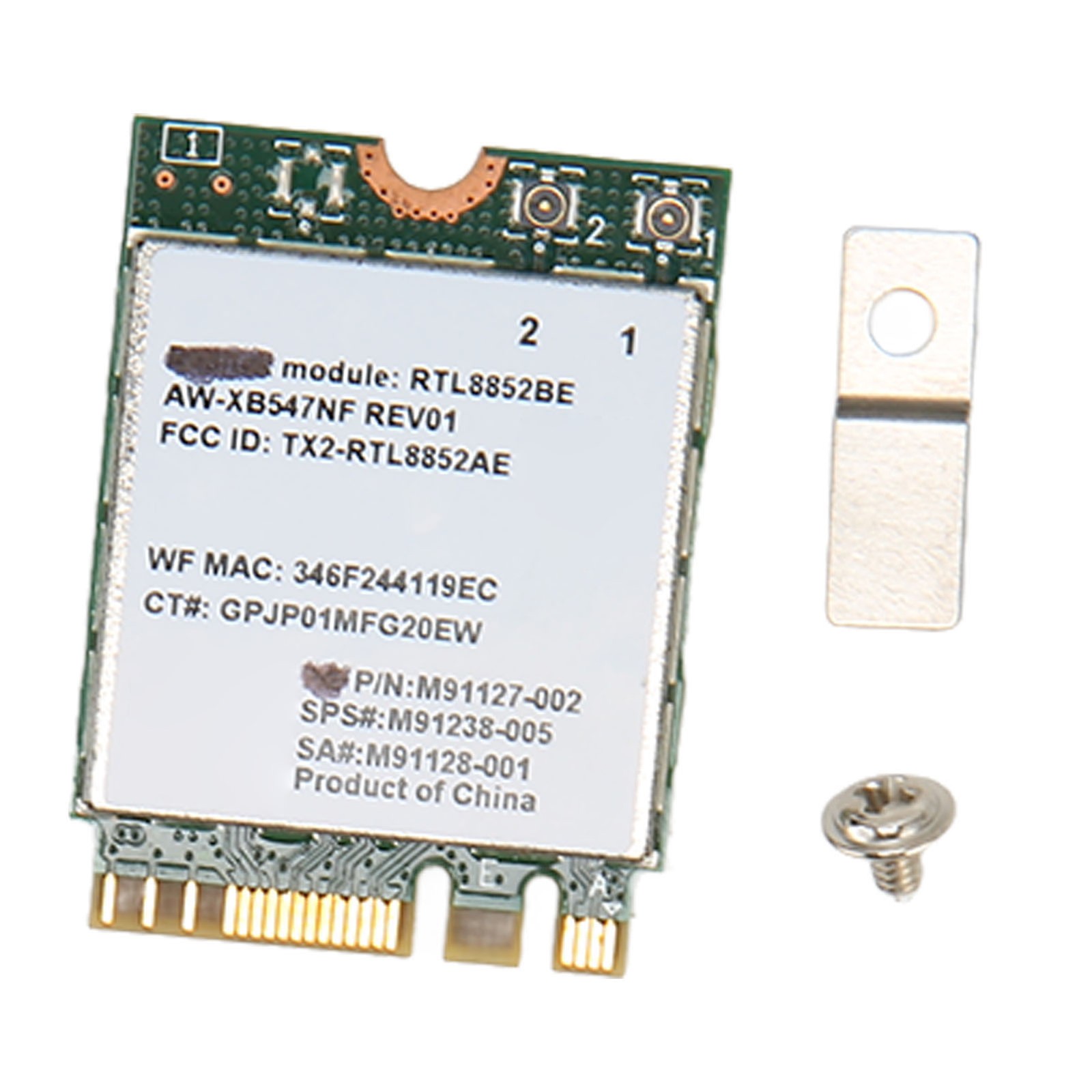 RTL8852BE Network Card High Speed Dual Band For PC M.2
