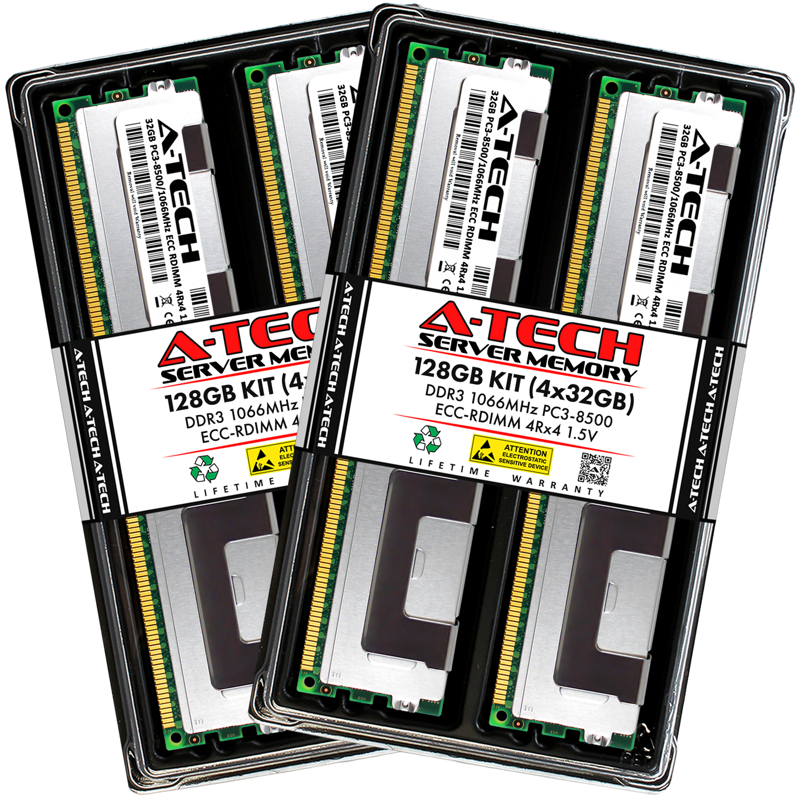 128GB 4x32GB 4Rx4 PC3-8500R HP ProLiant DL380e G8 DL380p G8 DL385p G8 Memory RAM