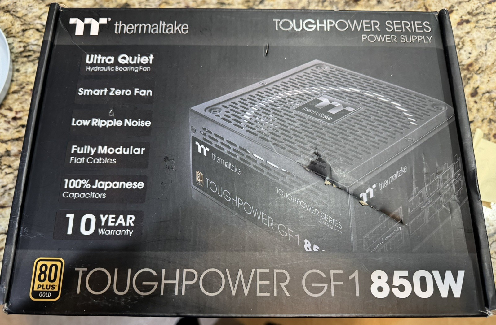 Thermaltake Toughpower GF1 850W 80 PLUS Gold PSU Quiet Gaming Power Supply