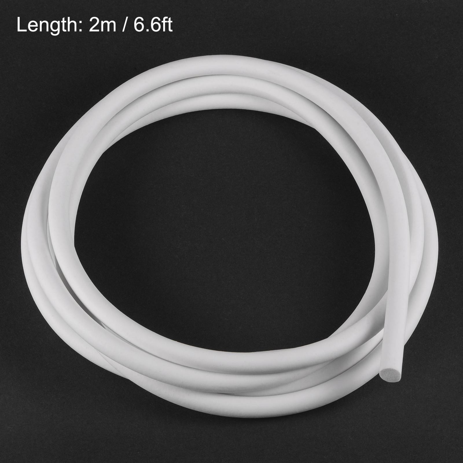 7mm Soft Silicone Folding Insert Pipe for Rigid Pipe 6.6ft White