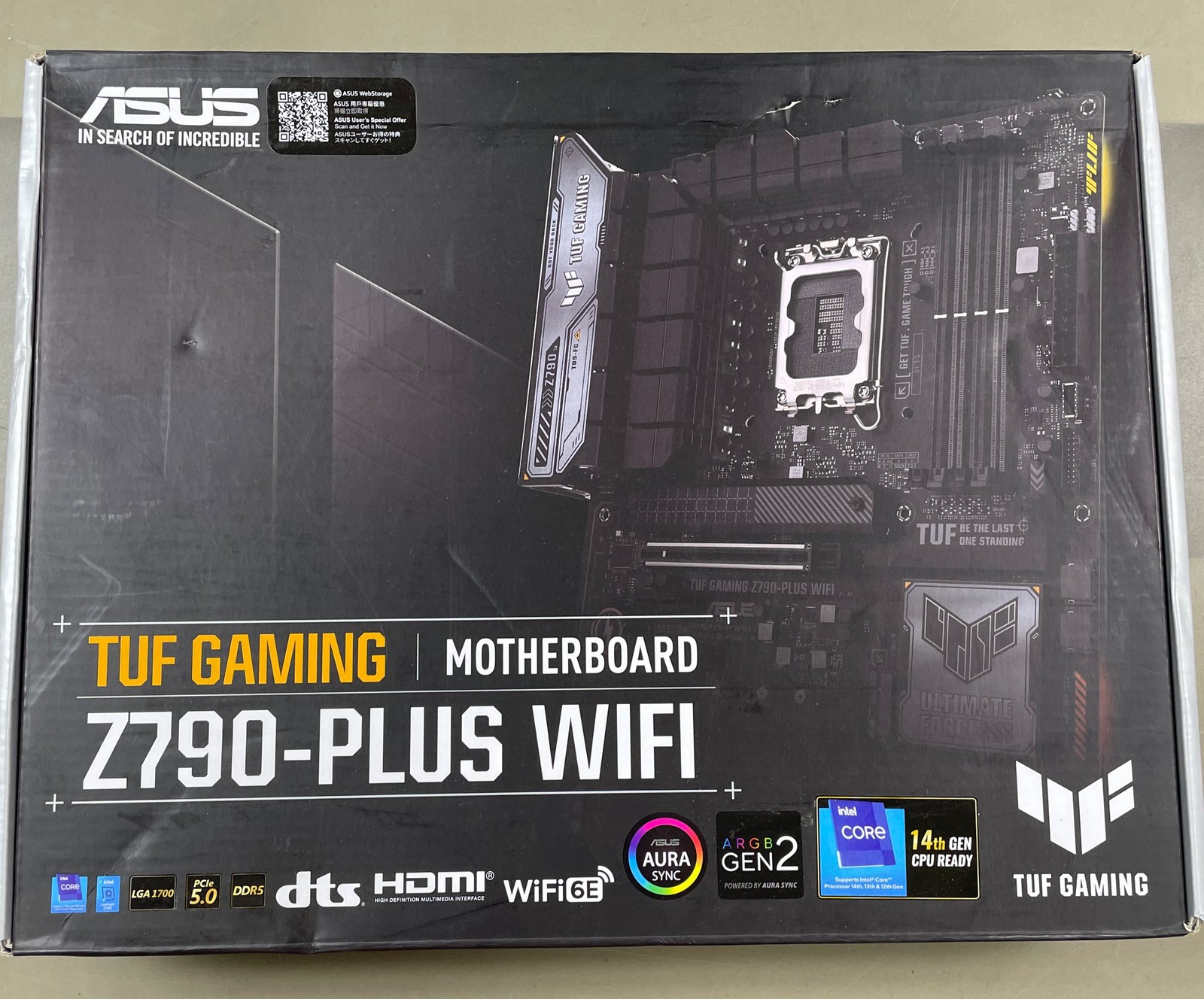 TUF Gaming Desktop Motherboard – Intel Z790 Chipset – Socket LGA-1700 – ATX – 3