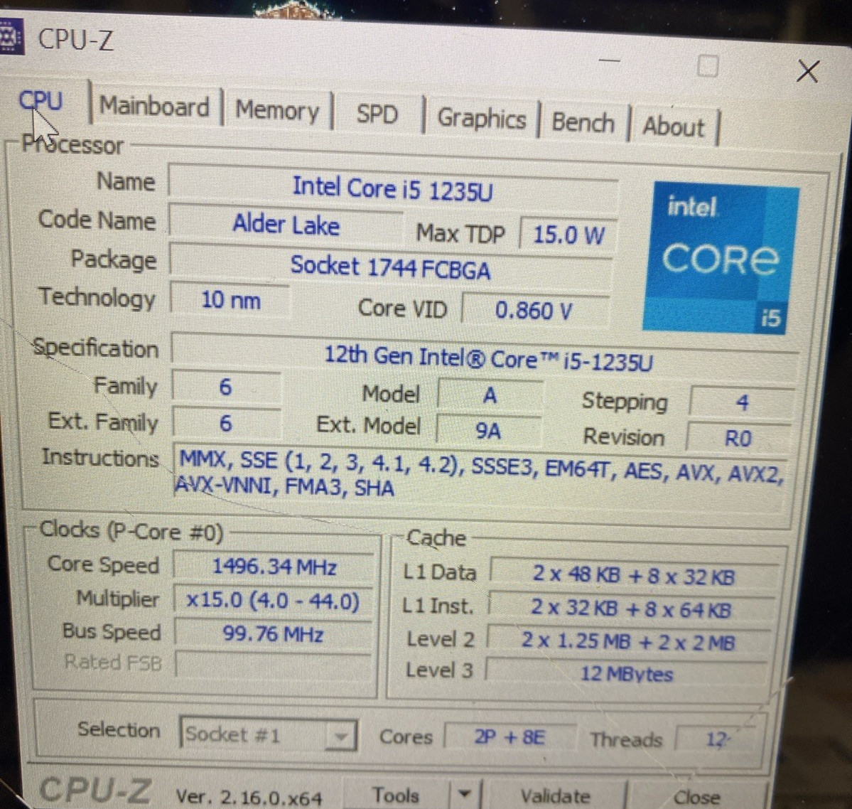 HP PAVILION X360 14-EK0033DX INTEL CORE I5-1235U 8GB RAM MOTHERBOARD N08797-001