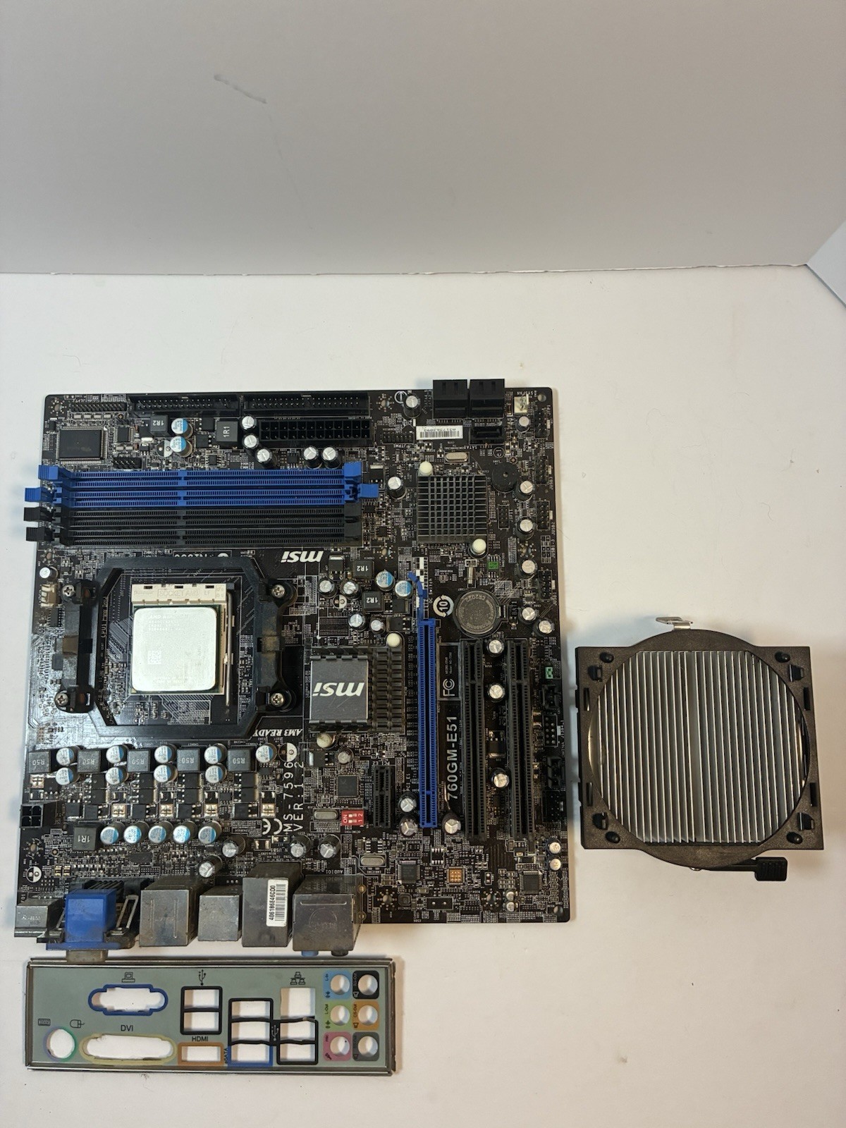 MSI 760GM-E51 Motherboard w/AMD Athlon II X4 630 2.8GHz CPU 2GB DDR3 RAM & IO
