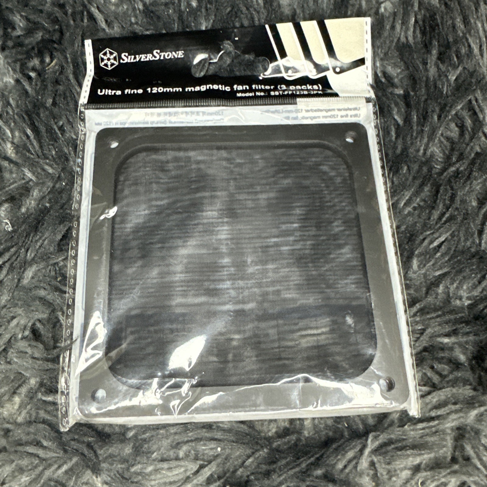 SilverStone Technology SST-FF123B-3PK 120mm Ultra Fine Fan Filter