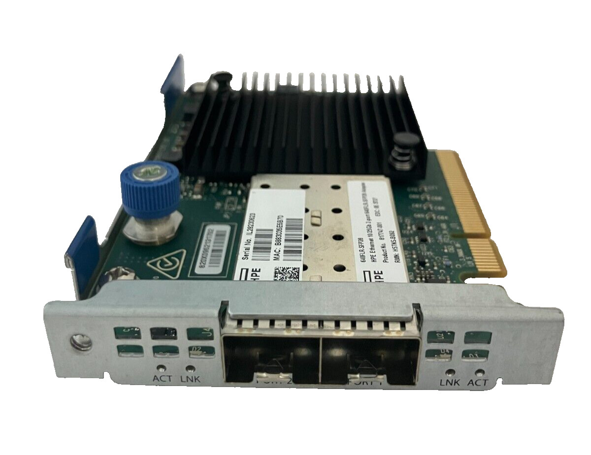 HPE 629140-001 634026-001 FLEX FABRIC DUAL PORT 10GB NETWORK ADAPTER