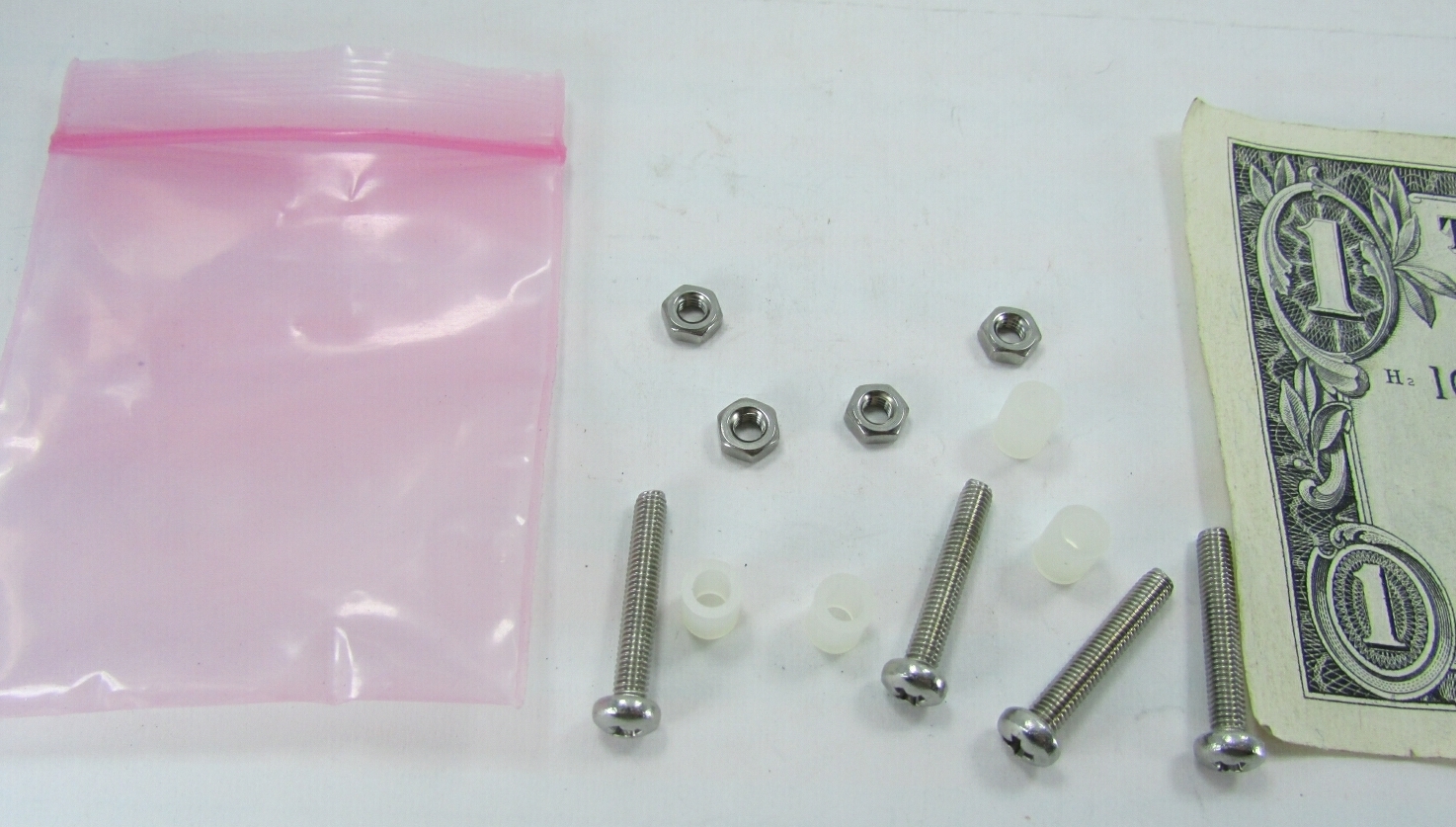 5 Metric Screw, Nut & Spacer Kits M3 x 0.5 x 19MM, 6MM Nylon Standoff Components