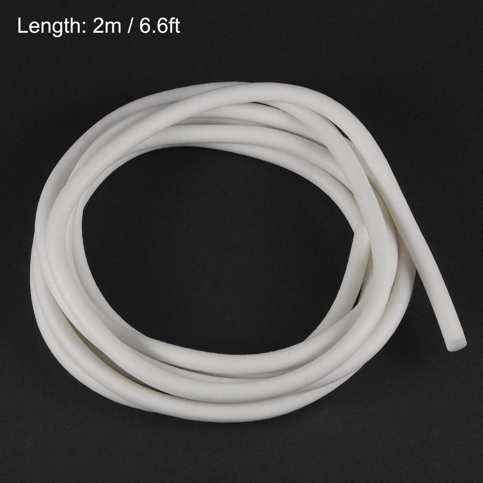 5mm Soft Silicone Bending Insert Tube for Rigid Tubing 6.6ft White