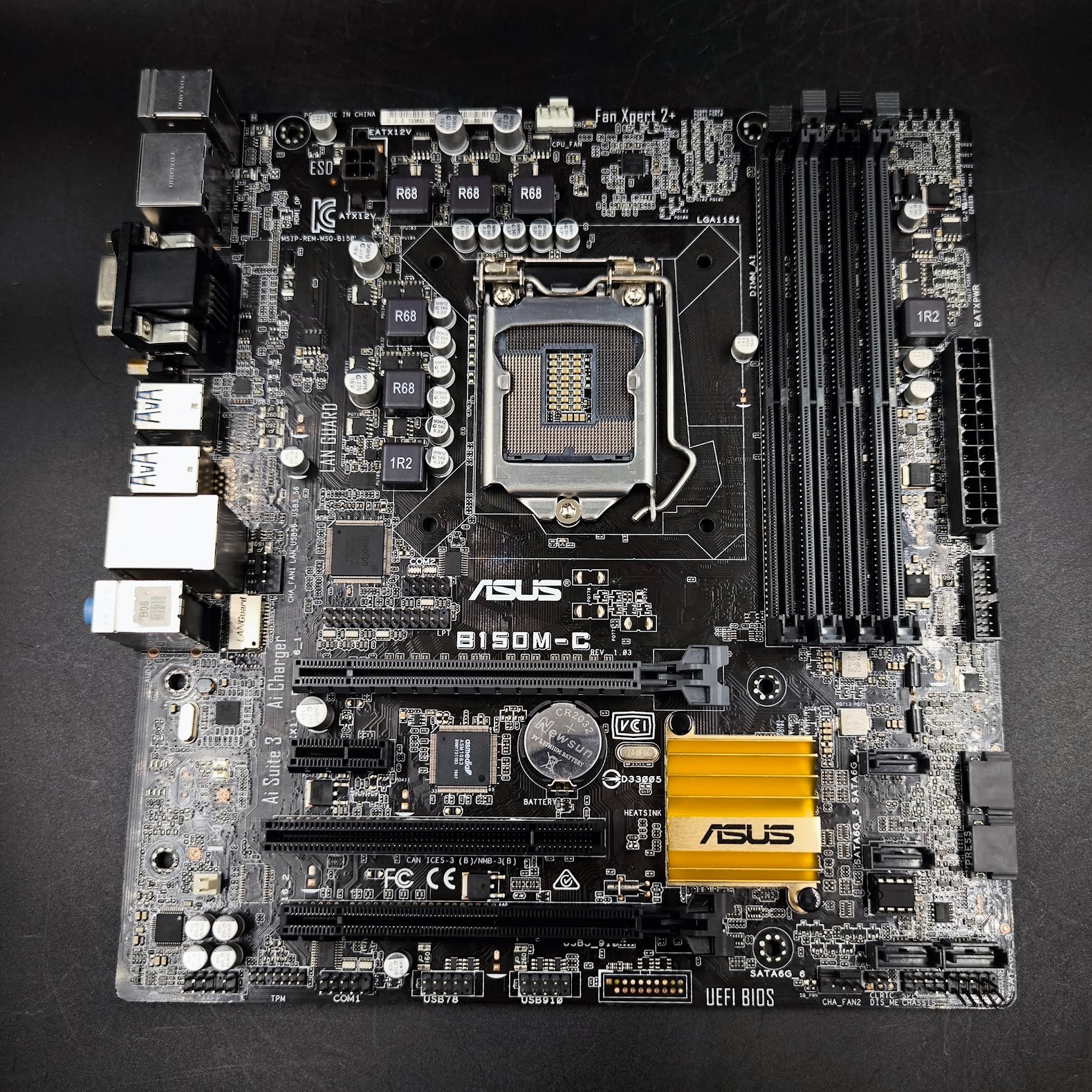 ASUS B150M-C Motherboard Used Working