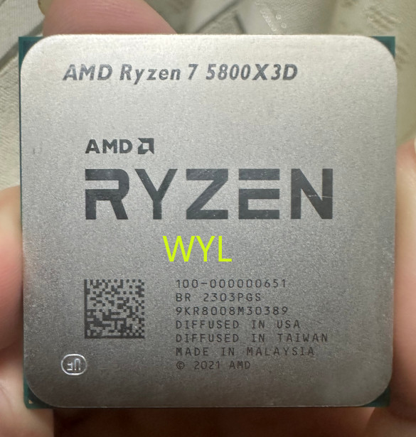 AMD Ryzen 7 5800X3D R7 5800X3D AM4 CPU Processor 3.4GHz 8Core 16Thr 105W 32MB