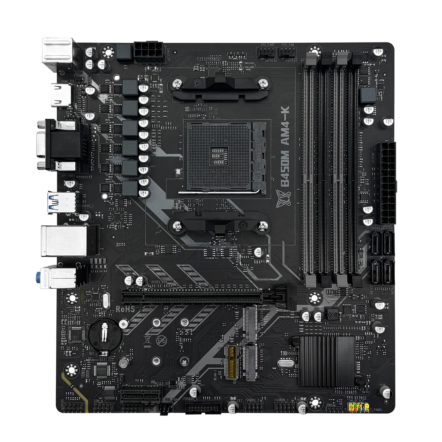 B450M AM4 Motherboard Gaming Motherboard DDR4 Dual M.2 WiFi M.2 DP/HDMI/VGA Port
