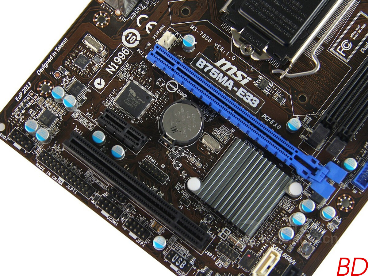 Motherboard B75MA – E33 MSI brand Supports Intel 22nm processors
