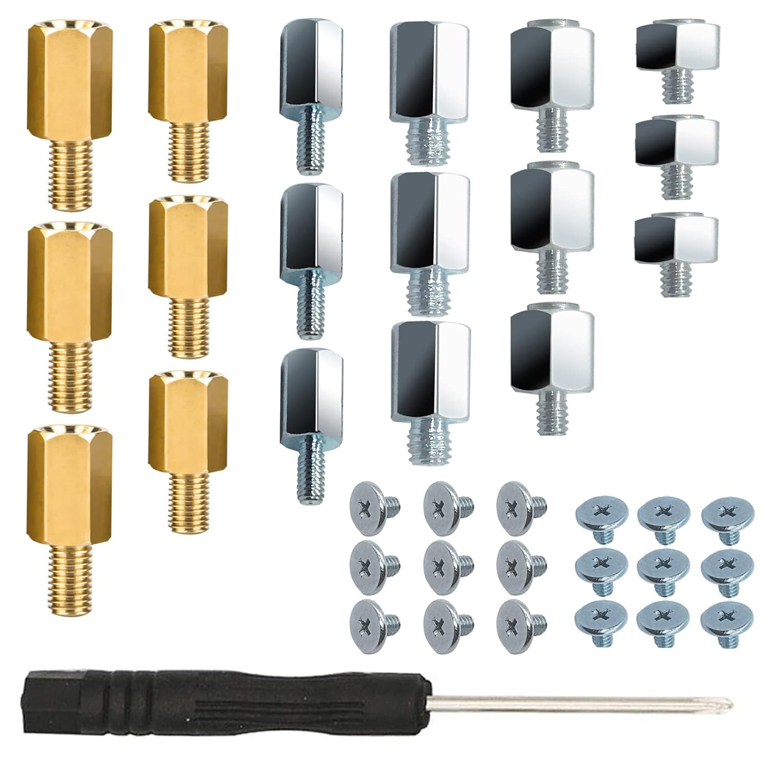 NVMe M.2 Mounting Screws Kit for Asus Gigabyte ASRock Msi PS5 Motherboards(36pcs