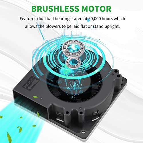 120 mm × 32 mm 12V Brushless Squirrel Cage Centrifugal Blower Fan,High 12v 2pin