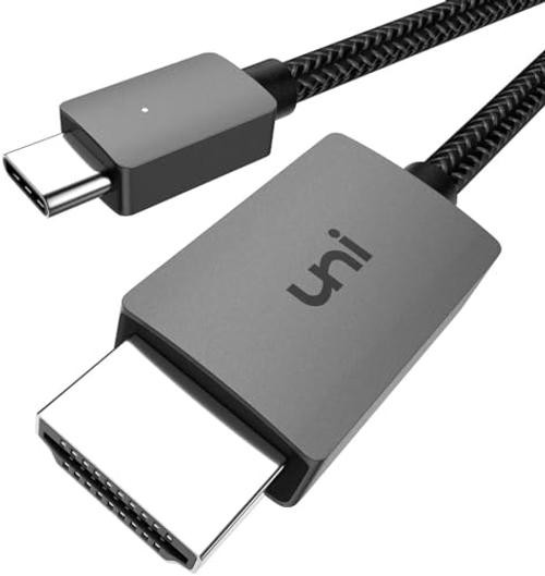 USB C to HDMI Cable, [4K, High-Speed] USB Type C to HDMI Cable 6FT Grey 1 Pack