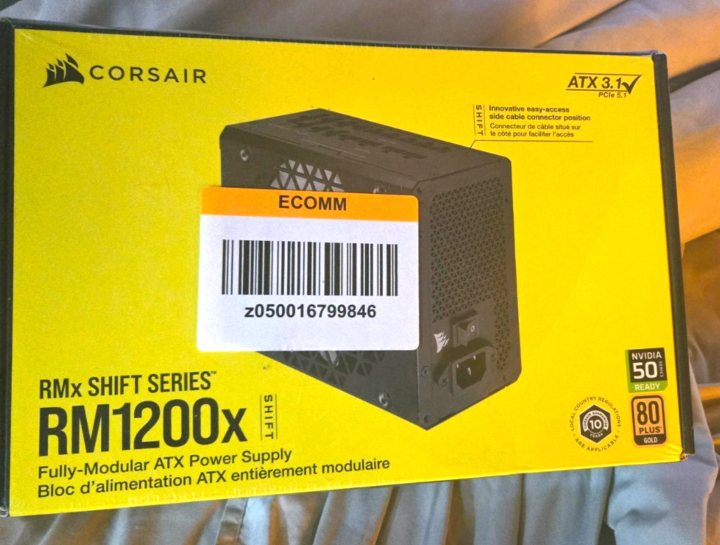 Corsair RMx Shift Series Fully Modular ATX Power Supply – Black