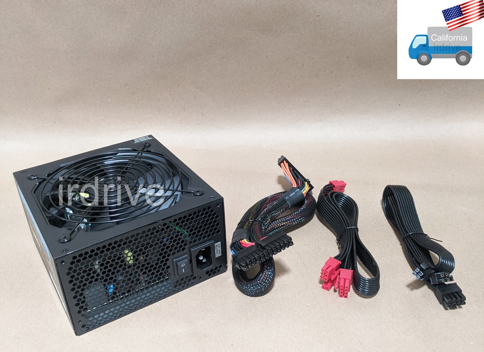 PowerSpec® 750W 80+ Gold 2x PCIE,20+4pin Main Connetor,4+4 CPU Only Power Supply