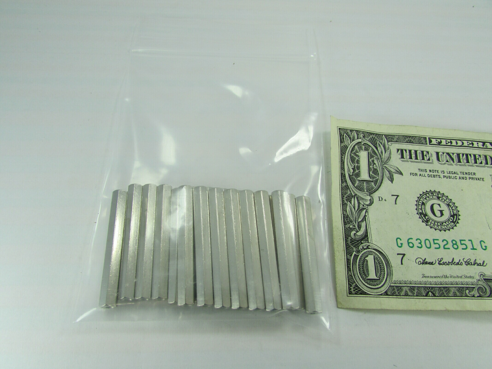 20 Solid Brass Female Hexagon Standoffs 4-40 x 1-7/16″ Long PCB Spacers Nickel P