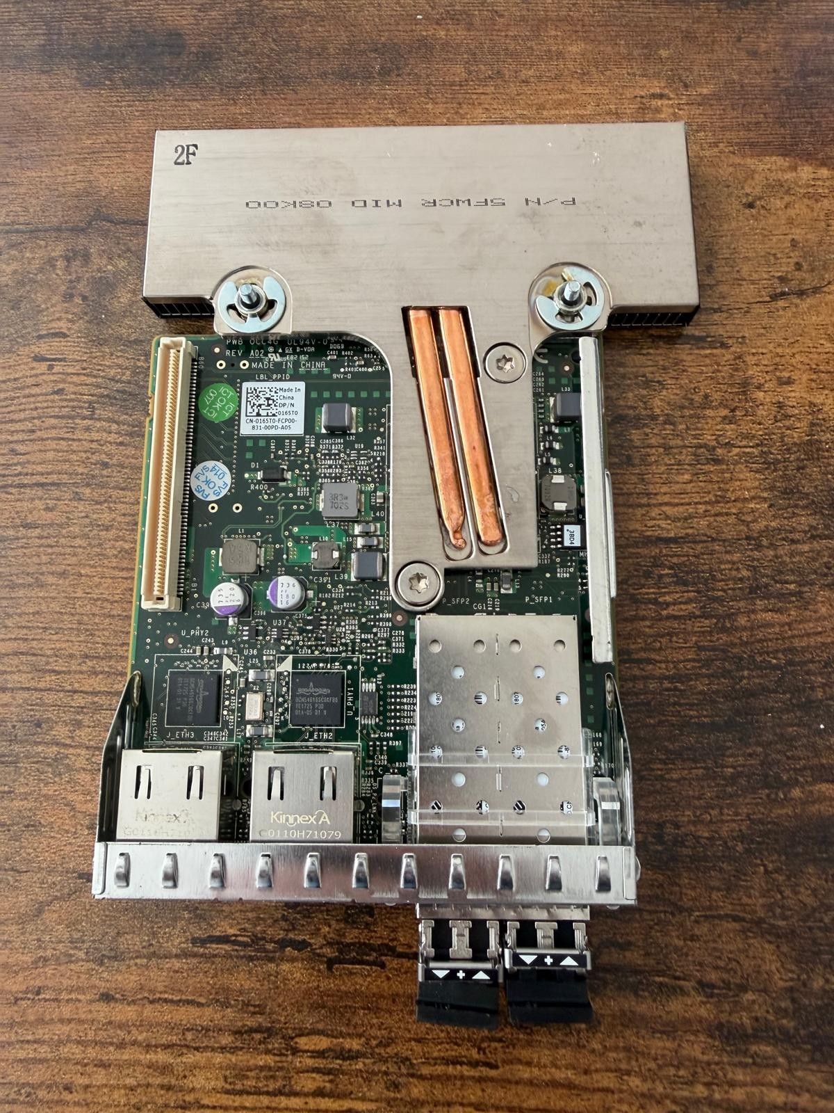 Dell 165T0 Broadcom 57800S 2x GbE & 2x 10G SFP+ Network Daughter Card