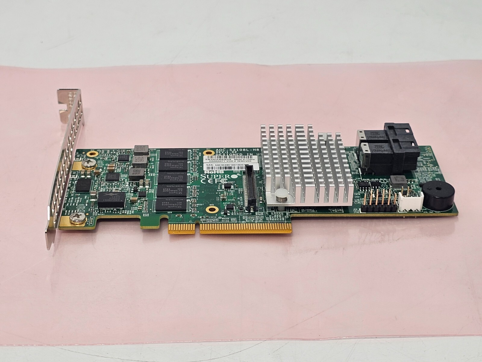 AOC-S3108L-H8 SUPERMICRO Supero 3108 8-PORT PCI-E SAS-3 12Gb/s RAID CONTROLLER