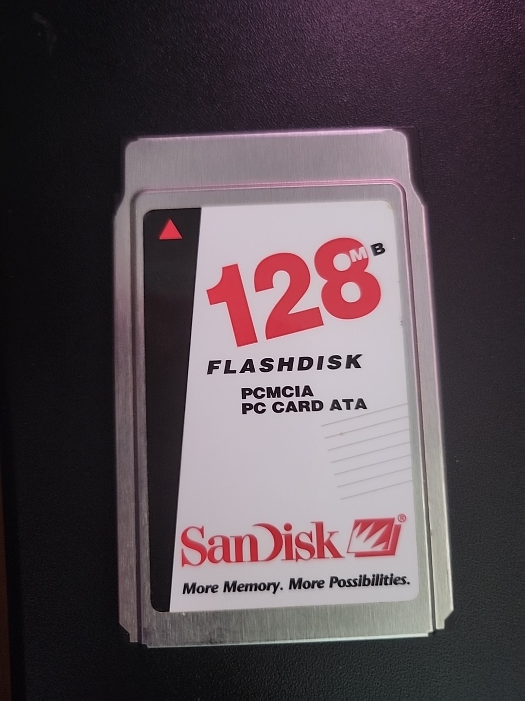 SANDISK 128 MB PCMCIA PC CARD SDP3B-128-584