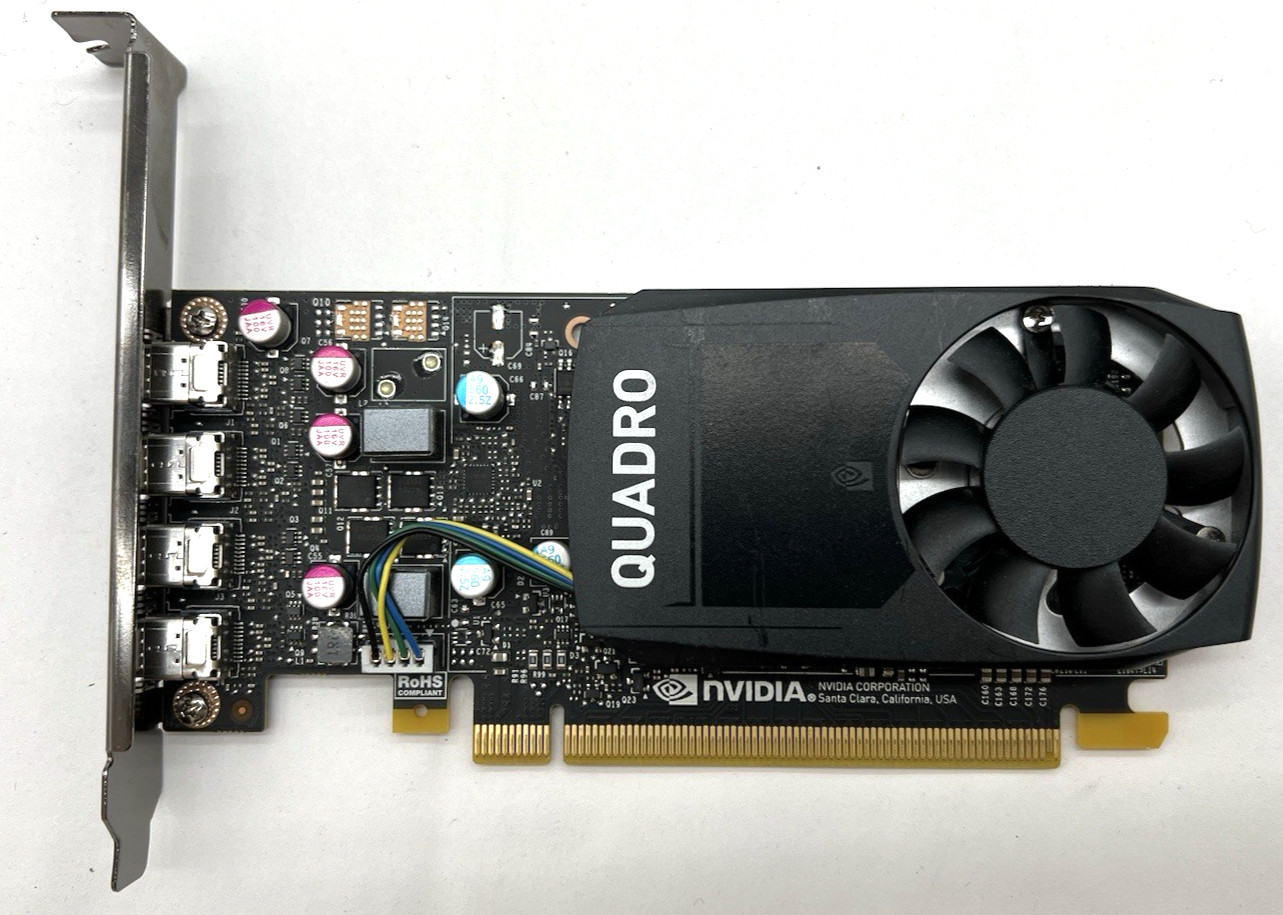 Dell NVIDIA Quadro P620 2GB GDDR5 4 Mini DP High Profile Graphics Card