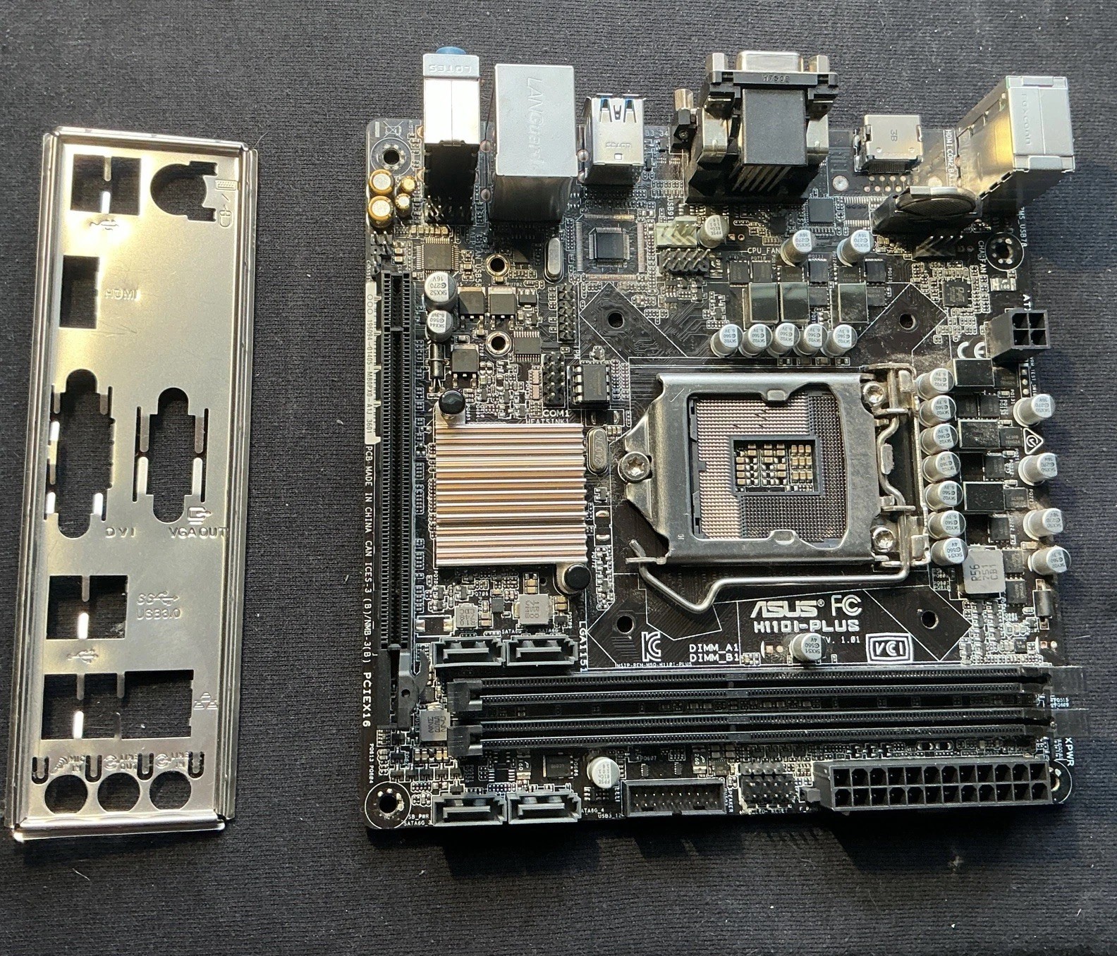 ASUS H110I-PLUS LGA1151 MOTHERBOARD (MBC02) w/ IO shield