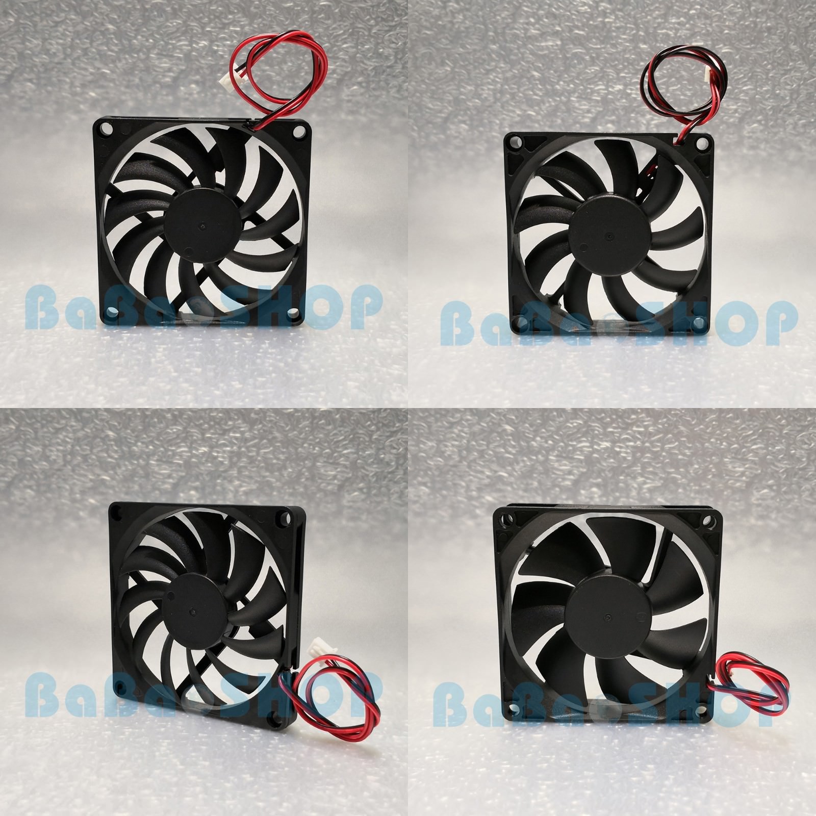 80x80mm DC 12V 2Pin Brushless Quiet PC Computer Cooler Cooling Fan Case Fan