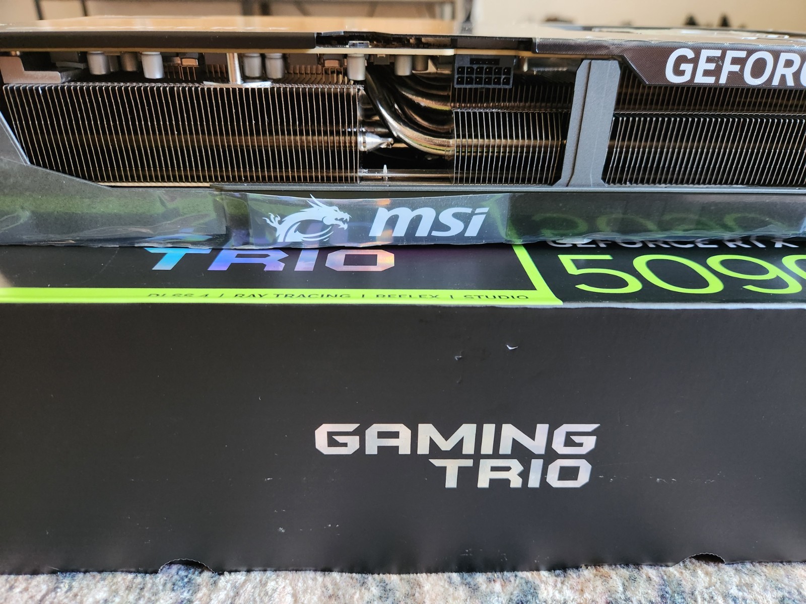 MSI RTX 5090 Gaming Trio (FOR PARTS) (NO CORE, NO VRAM) – PCB & Cooler/Shroud