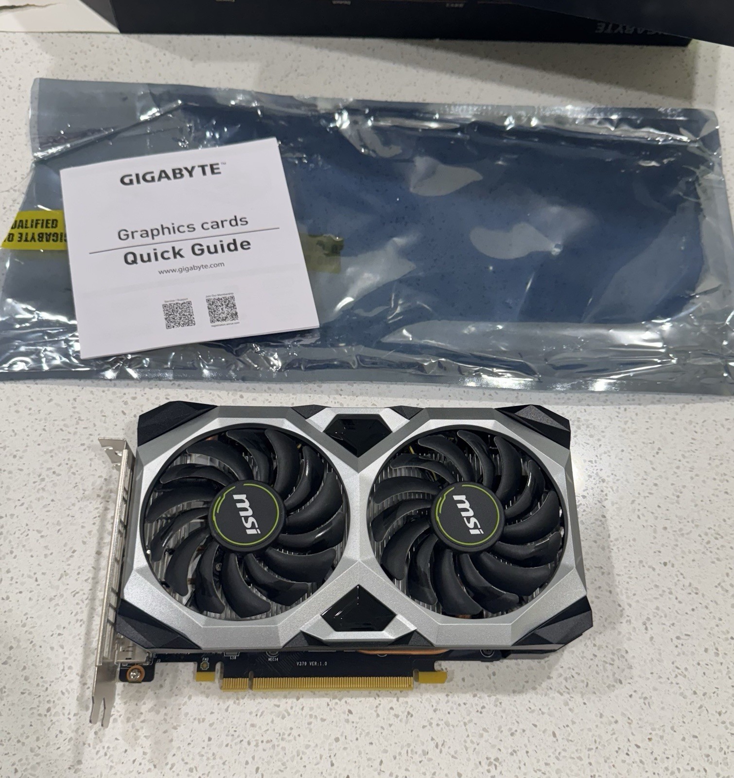 MSI GeForce GTX 1660 VENTUS XS 6G OC 6GB GDDR5 1830MHz GFX Graphic Card