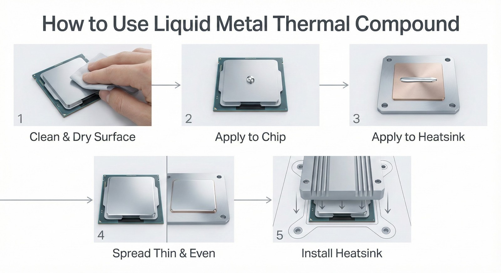 PolarTronix Liquid Metal Thermal Compound 1 gram | CPU GPU PS5 Extreme Cooling