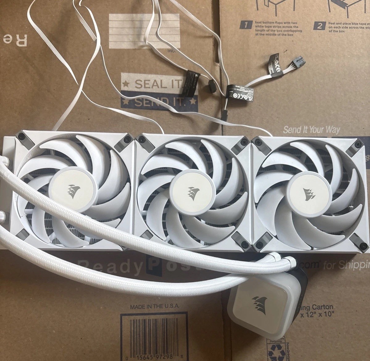 Corsair iCUE H150i RGB Elite 360mm Liquid CPU Cooler (White) CW-9060079-WW