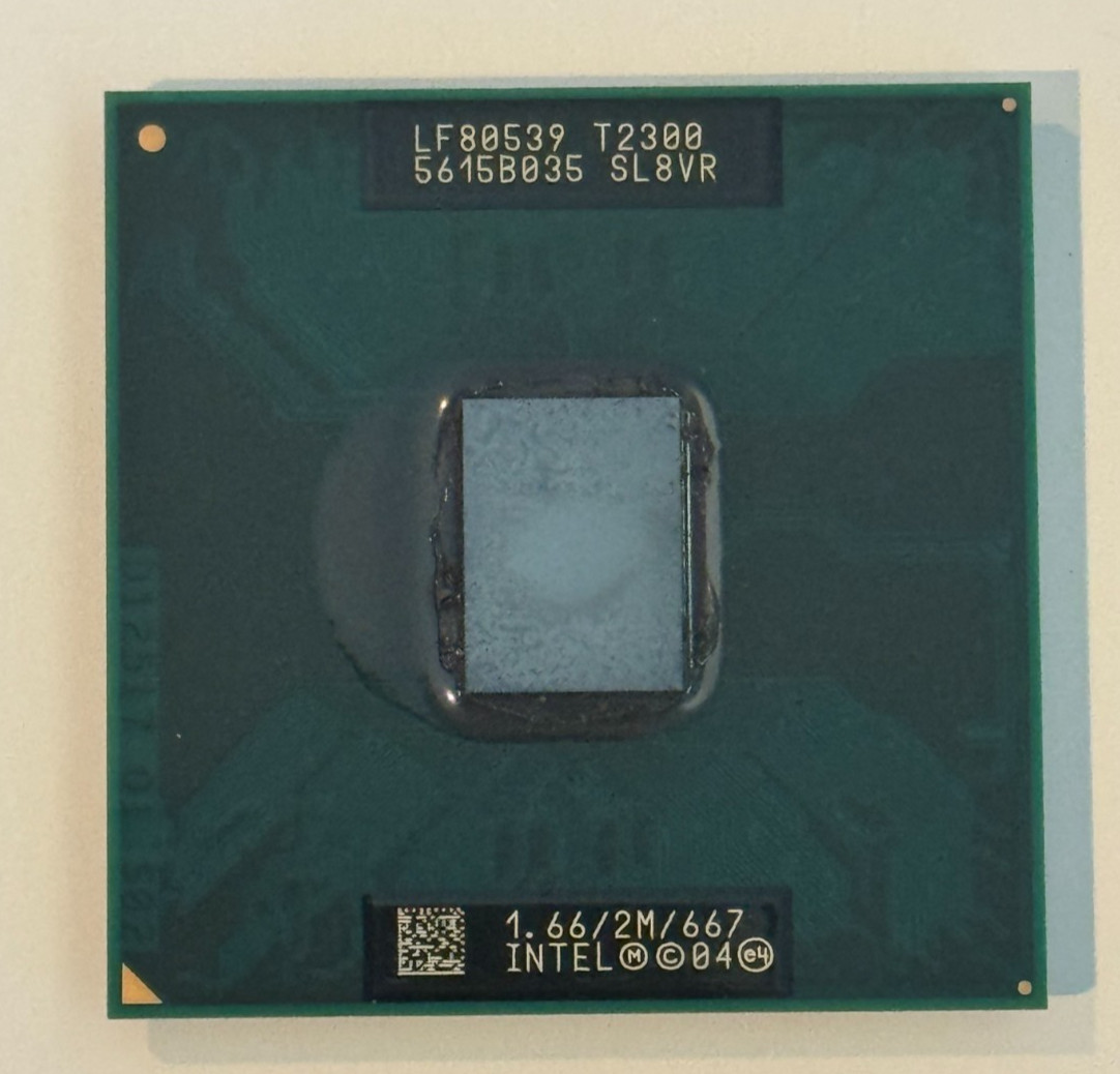 Intel Core Duo T2300 1.66 GHz Dual-Core LF80539 Processor
