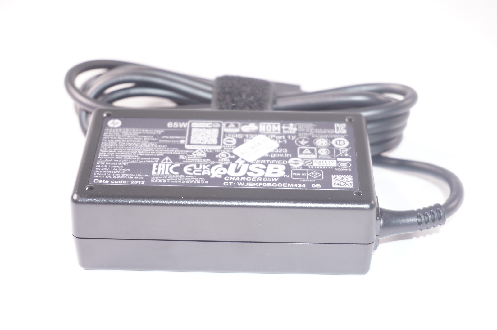 L65505-002 Hp USB-C 65W GENUINE AC ADAPTER