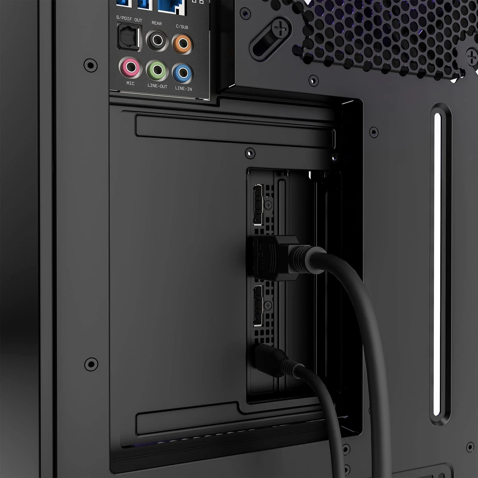 NZXT Vertical GPU Mount Bracket w/ PCIe 4.0 175mm Riser Cable Black AB-RH175-B1