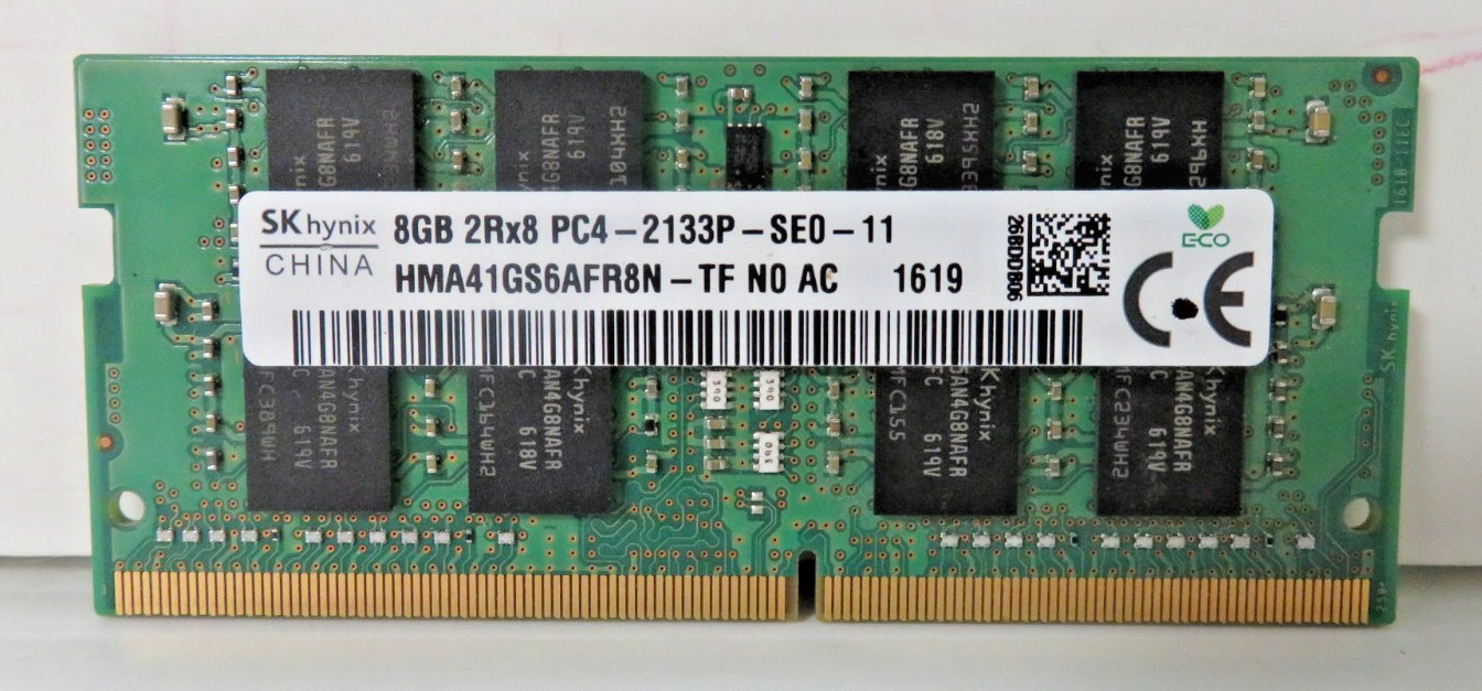 SK Hynix 8GB 2Rx8 PC4-2133P-SE0-10 HMA41GS6AFR8N-TF N0 AC
