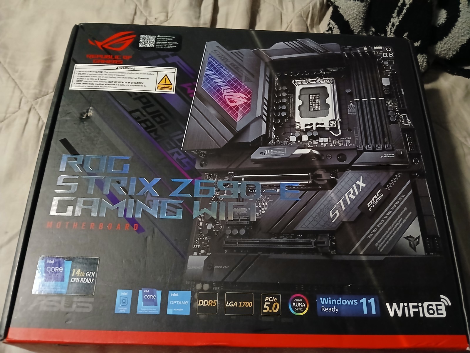 ASUS ROG Strix Z690-E Gaming WiFi LGA 1700 ATX Intel Motherboard