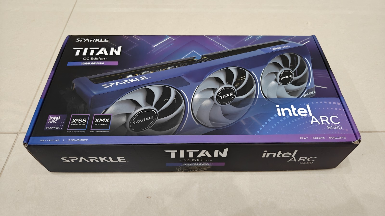 Sparkle Intel Arc B580 Titan OC GPU | Near Mint, Original Box & Accessories