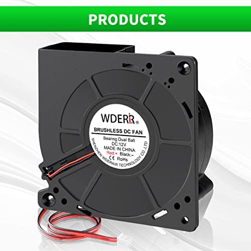 120 mm × 32 mm 12V Brushless Squirrel Cage Centrifugal Blower Fan,High 12v 2pin