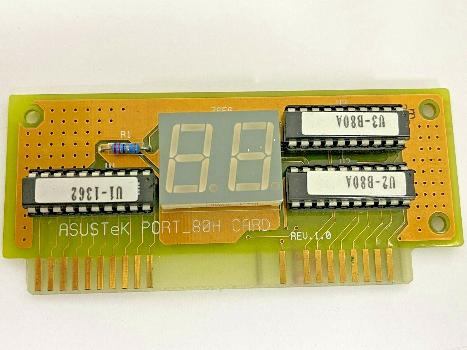RARE NEW ASUSTEK PORT 80H CARD MOTHERBOARD POST CODE 8 BIT ISA TESTER RM00MSBX11
