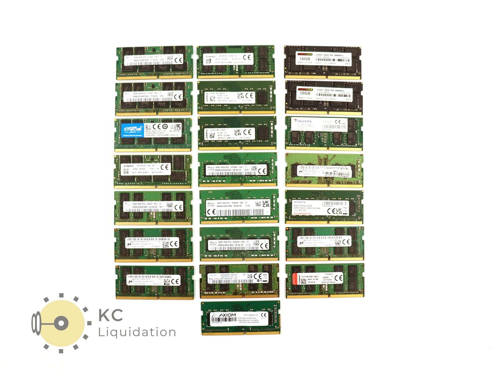 Mixed Brand & Speed Lot of 22x 16GB DDR4 SODIMM Laptop RAM Memory