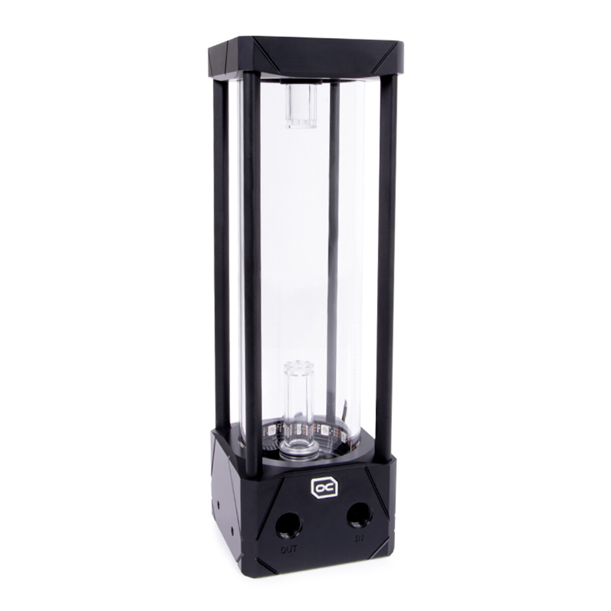 Alphacool Eisbecher Aurora 250mm Reservoir with D5 Body (No Pump), Black/Acetal