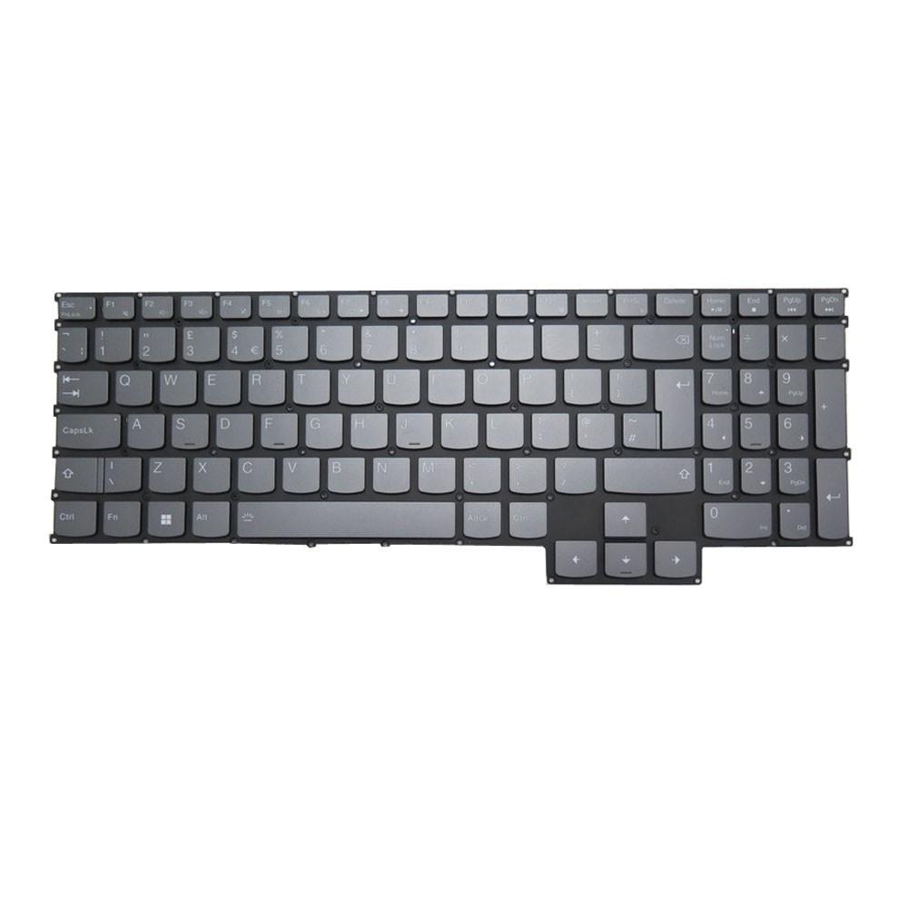 Keyboard For Lenovo PH5CYXBG-3T-UK United Kingdom Single Color Backlit Gray