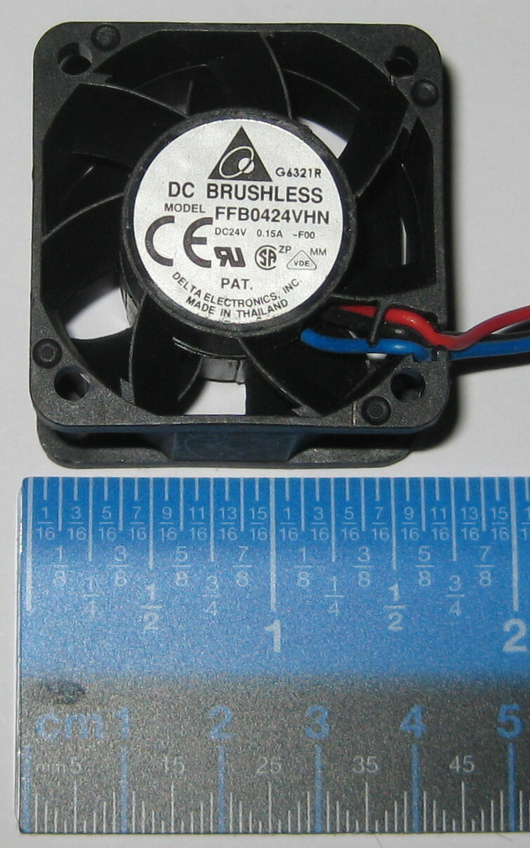 Delta 40 mm x 28 mm High Pressure Fan – 24 V – 16 CFM – 9500 RPM – FFB0424VHN