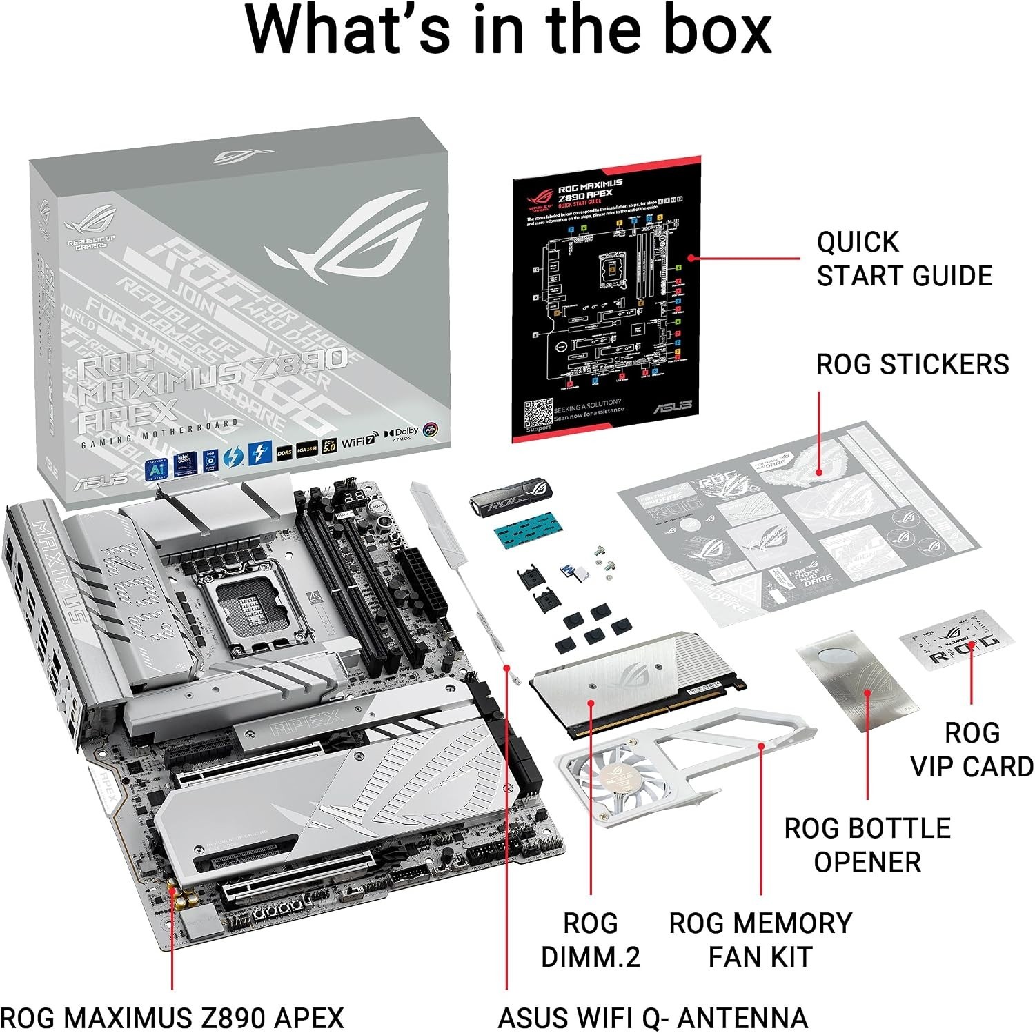 ASUS ROG MAXIMUS Z890 APEX Intel Z890 LGA 1851 ATX Gaming With Advanced AI