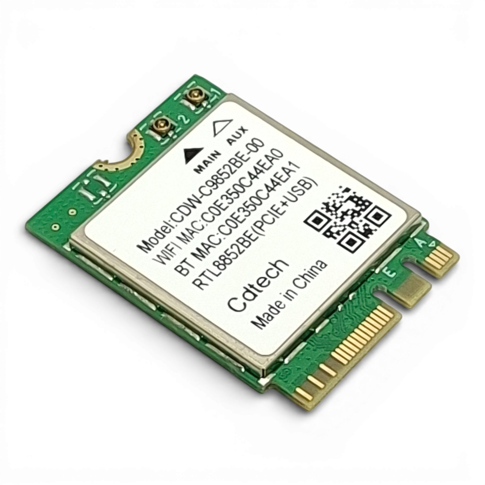 Realtek RTL8852BE m.2 2230 PCI-e 802.11AX WiFi 6 BLUETOOTH 5.0
